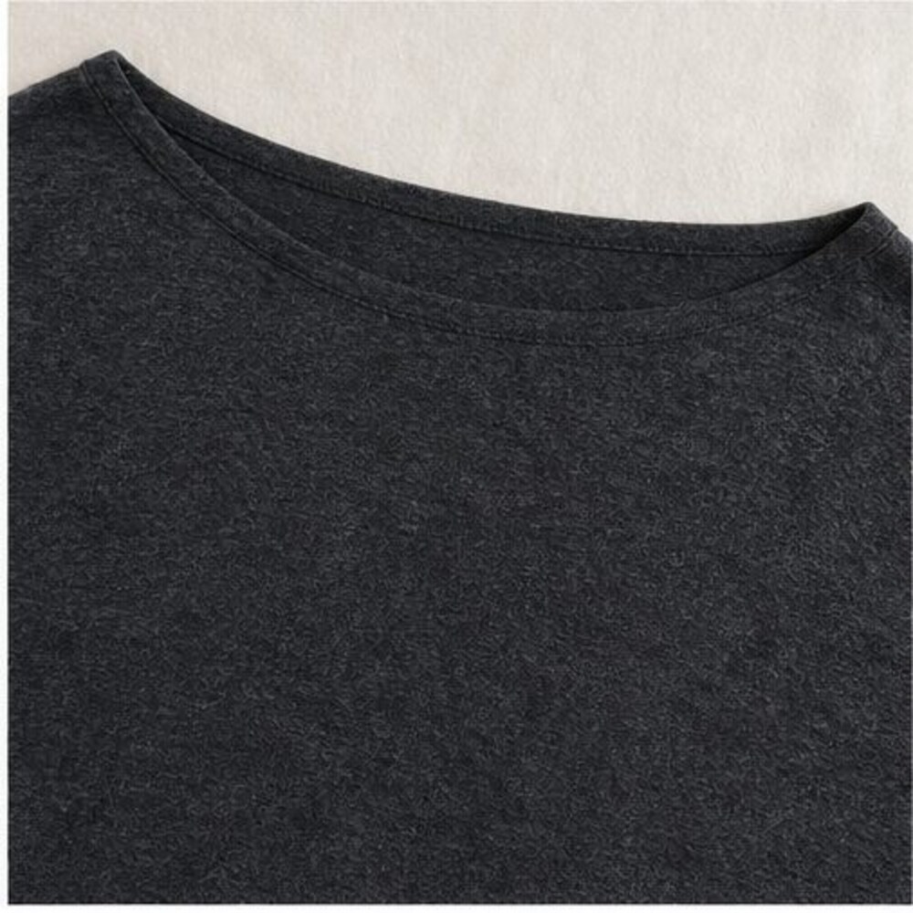 Charcoal Ruffle Blouse - Picture 4 of 6